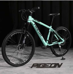 Bikes Ride-Ons 2024 Flying Pigeon Mountain Bike with Dual Disc Brakes 26 inch 30 speed Off road Cycling Bicycle L47