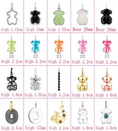 2022 New 925 Silver Bear Pendant Necklace Necklace Neck and Beauul Classic Lady Jewellery Fashion Accessories Whole83261913928504