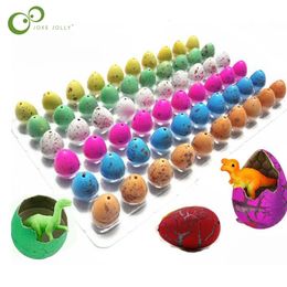 10pcslot Novelty Gag Toys Children Cute Magic Hatching Growing Animal Dinosaur Eggs For Kids Educational Gifts GYH 240410