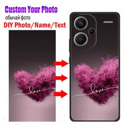 Customized Phone Cases for Redmi Note 13 Pro Plus 5G Cover DIY Design Photo Picture Image For Redmi Note 12 4G 12S Silicone Case