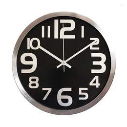 Wall Clocks Modern Clock 12 Inch Battery Operated For Bedroom Office Kitchen Living Room