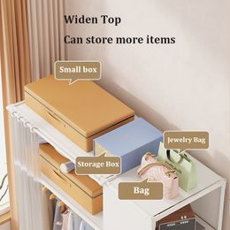 Simple Reinforced Wardrobe With Dust Proof Nonwovens Home Furniture Clothes Storage Rack Thick Steel Pipe Assembly Cabinet