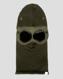 Goggle Balaclava Extra Fine Merino Wool Beanie Knit Hat Men Cap Outdoor Windbreak Hood Retains Heat Skull Caps Black Army Green5044134