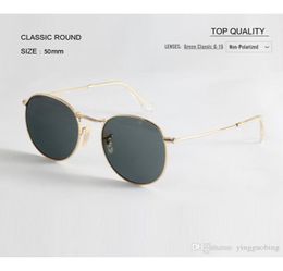 2021 top quality Women round designer circle gradient sunglasses metal frame uv400 glass Lens Sun glasses wtih box case accessorie4796703