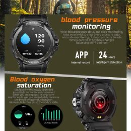 New 1.5-Inch 360*360 Full Touch HD Screen 600mAh Large Battery Health Monitoring IP68 Waterproof100+Sports Mode Men's Smartwatch