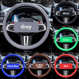 New 2024 2024 Steering Wheel Covers Universal Car Silicone Steering Wheel Cover Elastic Glove Cover Texture Soft Multi Colour Auto Decoration Covers Accessories