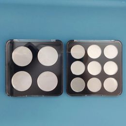 Storage Bottles Empty Square 36.5mm 4 Color Powder Blusher Box Make Up 26.5mm Black 9-color Eye Shadow Palette Cosmetic Replacement 12pcs