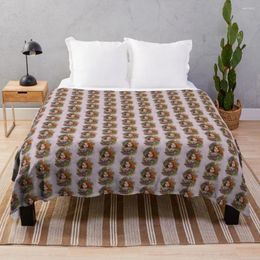 Blankets Monstrous Pets 26 Kawaii Asian Bedding Plaid With Tassels Throw Blanket