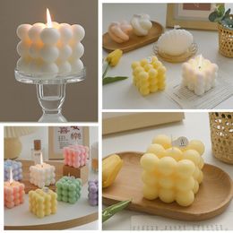 652F Cube Bubble Candle Scented Candle Home Decorations and DIY Crafting Birthday Gift Fragrant Candles