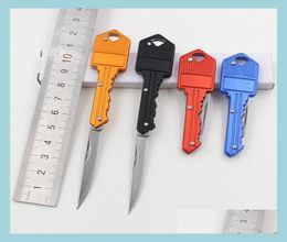 Keychains Lanyards New Hunting Knives Safety Keychain Set Whole Self Defense Bk Alarm Keys Whistle Drop Delivery 2022 Fashion 7793757
