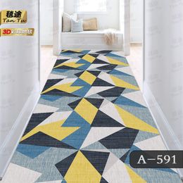 Contemporary Geometric Long Lobby Carpets Living Room Bedroom Pro Rugs Stairway Hallway Decor Corridor Aisle Party Wedding