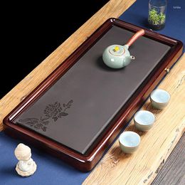 Tea Trays Rosewood Wujin Stone Disc Solid Wood Log Original Ecological Multifunctional Wet And Dry Table