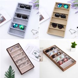 16 Grids Glasses Storage Organiser Wall Hanging Bag Sunglasses Container Eyeglass Display Pocket Pouch Glasses Accessories New
