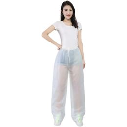 Pants Clear Transparent Pvc Eva Thick Trousers Waterproof Pants Loosen Easy Drop Off Rain Clothes