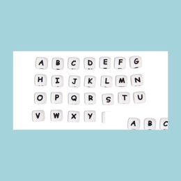 Other Set Of 26Pcs Alphabet Letter Food Grade Bpa Sile Chewing Beads For Teething Necklace In 26 Letters Drop Delivery Jewel Dhgarden Dhnrx