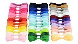 40 Colours 275 Inch Colourful Barrettes with Baby Girls Ribbon Bows boutique hair bow Popular Hairclip Accessories Hairpin Z52163713410