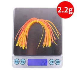 40pcs 12.5cm Mix Color BaitFish Silicone Skirts Layers Spinnerbait Buzzbait Rubber Jig Lures Squid Skirts Fly Tying Material