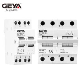 GEYA GYHO8 1P 2P 3P 4P 40A 63A 100A 125A Dual Power Manual Transfer Switch Interlock Circuit Breaker Din Rail Isolating Switch