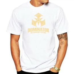 DOMINATOR Hardcore Holiday Game print for men and women short sleeve black and white T-shirt