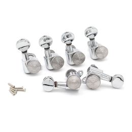 Cables 6pcs Left/Right Guitar Tuning Pegs Lock String Tuners Electric Guitar Machine Heads Tuners For Electric Guitar