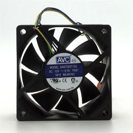 Cooling New original DA07020T12U 7020 7cm 12V 0.7A 4wire PWM temperature control computer case CPU high air volume cooling fan