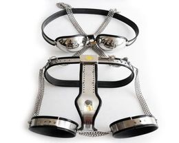 3pcs/set Female Belt Stainless Steel Bra Thigh Ring Metal Device Sex Erotic Toy For Women Slave Bondage Fetish 04247269689