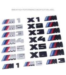 2pcs M1 M3 M5 X1M X3M X5M M135i Logo Car Badges Side Rear Marker Body Sticker Auto Styling Decoration Accessories For BMW 1 3 5 G06428237