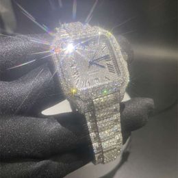 Luxury Looking Fully Watch Iced Out For Men woman Top craftsmanship Unique And Expensive Mosang diamond 1 1 5A Watchs For Hip Hop Industrial luxurious 4108