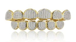 Hip Hop Jewellery Mens Diamond Grillz Teeth Personality Charms Gold Iced Out Grills Men Fashion Accessories4912977