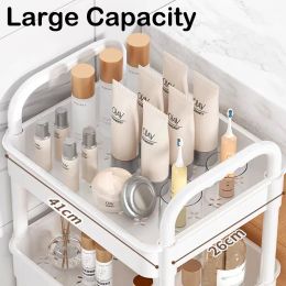 Trolley Organiser Auxiliary Rolling Cart With Wheels Furniture Cabinet Storage Rack Bedroom Bookshelf Kitchen Makeup Cosmestics