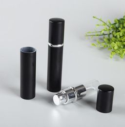 Whole Refill Bottle Black Colour 5ml 10ml Mini Portable Refillable Perfume Atomizer Spray Bottles Empty Bottles Cosmetic Contai4430237