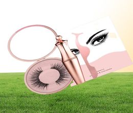 magnetic eyelash set eyelashes magnetic eyeliner tweezers kit long lasting waterproof eyeliner with false eyelashes and applicat2278535