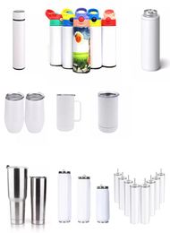 Sublimation Tumbler Flask Smart Mug Vacumm Water Bottle Blanks 152030 oz Stainless Steels Car Cups Tumblers Travel Mugs VT24299624779