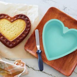 Baking Tools Non-stick Cake Mould Freezer Safe Silicone Heart Shaped Set For Valentines Day Cheesecake