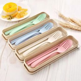 Chopsticks Eco-Friendly Travel Utensil Set - 1Sets Of Reusable Spoon Chopstick Forks For Picnics & Camping