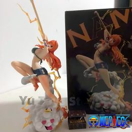 One Piece Original Anime Figures 29cm Nami Sexy ActionFigurine Iu Popmax Model Statue Doll Desktop Collectible Adult Toys Gifts