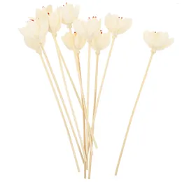 Decorative Flowers 10 Pcs Wedding Decoration Rattan Diffuser Reeds Essential Oil Sticks Flower Fragrance