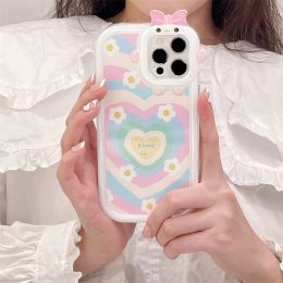 Colourful Love Heart Case For Samsung A53 5G Case Galaxy A54 A13 A14 S23 Ultra S23 Plus A32 A34 A11 A21S A12 A51 A23 A02S A22 A50