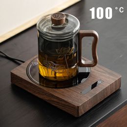 100°C Cup Heater 200W Coffee Mug Warmer Hot Tea Maker 5 Gear Warmer Coaster Heating Pad Electric Hot Plate For Milk Tea 220V