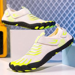 Unisex Trail Running Shoes Breathable Water Shoes Gym Exercise Shoes with Hoop&Loop Lightweight for Outdoor Fishing Diving Surf