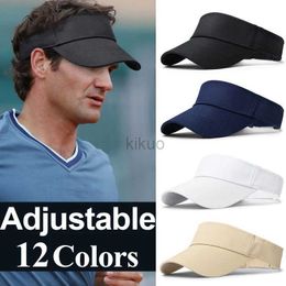 Visors Ball Caps Outdoor Sport Empty Top Hat Women Men Summer Breathable Baseball Cap Running Tennis Sun Hats Adjustable Visor UV Protection Caps 240412