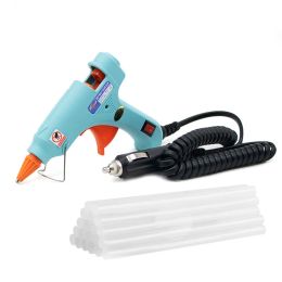 Gun 12v 24v 20w Hot Melt Glue Gun Car Cigarette Lighter Battery Clip Automotive Sheet Metal Dent Repair Tool with 10pcs Glue Stick