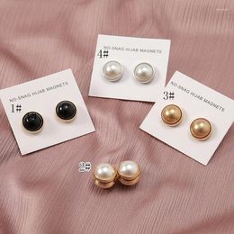 Scarves Est 2pairs/Bag Pearl Magnet Decorated Accessories For Woman Muslim Hijab Scarf Brooch Pins Ladies Mixed Colors Magnets 1.5cm