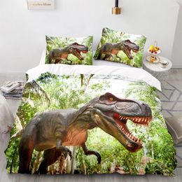 Bedding Sets American Style Duvet Cover Kids Boys Set 220x240 With Pillowcase For Tyrannosaurus Pattern Home Textiles