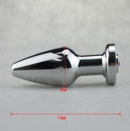 Stainless Steel Electro Shock Anal Plug with Cable and Female Male Sex Toys Metal Beads Butt Plug Sex Products For Electrode Gear3731682