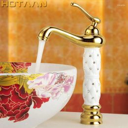 Bathroom Sink Faucets Aan Basin Faucet Water Taps Brass Solid White Cold And Single Handle Tap Mixer