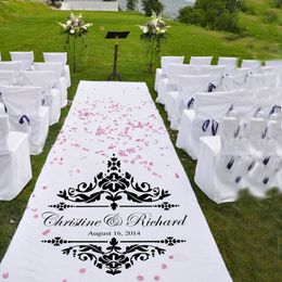 Personalized Wedding custom Wall Decals Vinyl Wedding aisle Church floor Decor Wall Stickers Wedding Party Decoration Poster 737 2267b