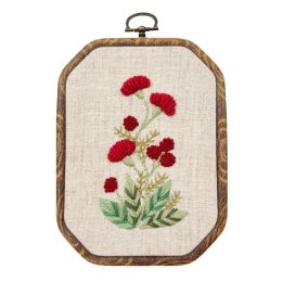 Hand-embroidered Flowers and Flowers Materials to Imitate Ancient Embroidery Hanging Painting Cloth, Decorative Painting