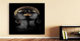 Canvas Painting Wall Art Pictures prints Black woman on canvas no frame home decor Wall poster decoration for living room21222379104