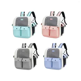 Cat Carriers Pet Carrier Backpack Adjustable Strap Carrying Bag Ventilation High Capacity Foldable For Walking Outdoor Hiking